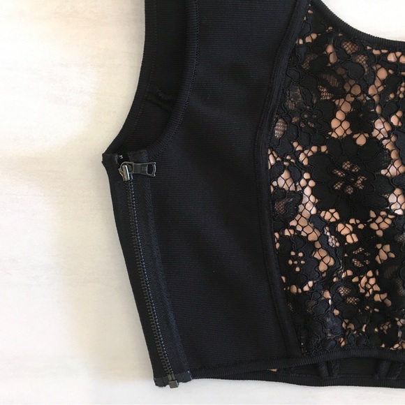 BCBG Maxazria EUC Black Bandage Top Sz XS - Picture 2 of 4